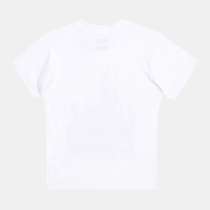 Vans Kids' Reflective Checkerboard Flame T-Shirt White Vans Kids' Reflective Checkerboard Flame T-Shirt White image number 1