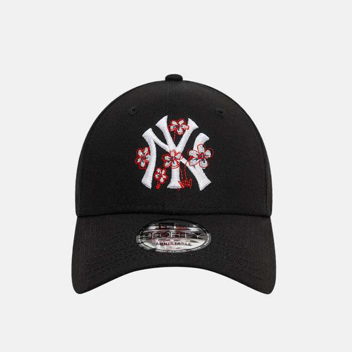 New Era Men's MLB New York Yankees Flower Icon 9FORTY Cap Black New Era Men's MLB New York Yankees Flower Icon 9FORTY Cap Black image number 0