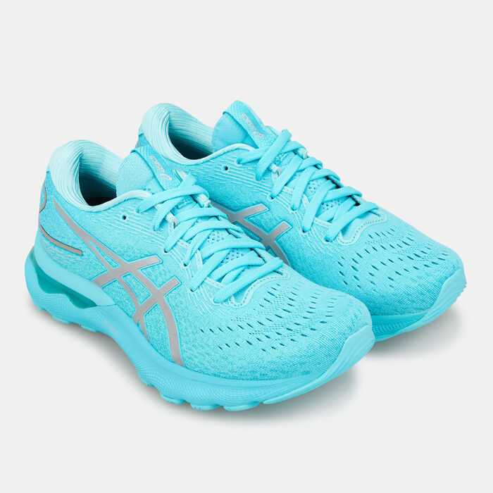 ASICS Women's GEL-NIMBUS 24 LITE-SHOW Shoe Blue ASICS Women's GEL-NIMBUS 24 LITE-SHOW Shoe Blue image number 1
