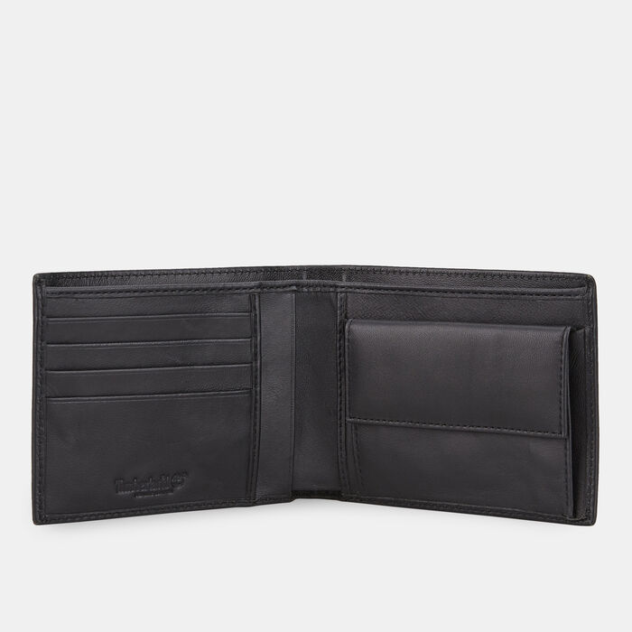 Timberland Men's Bifold Coin Pocket Wallet Black Timberland Men's Bifold Coin Pocket Wallet Black image number 1