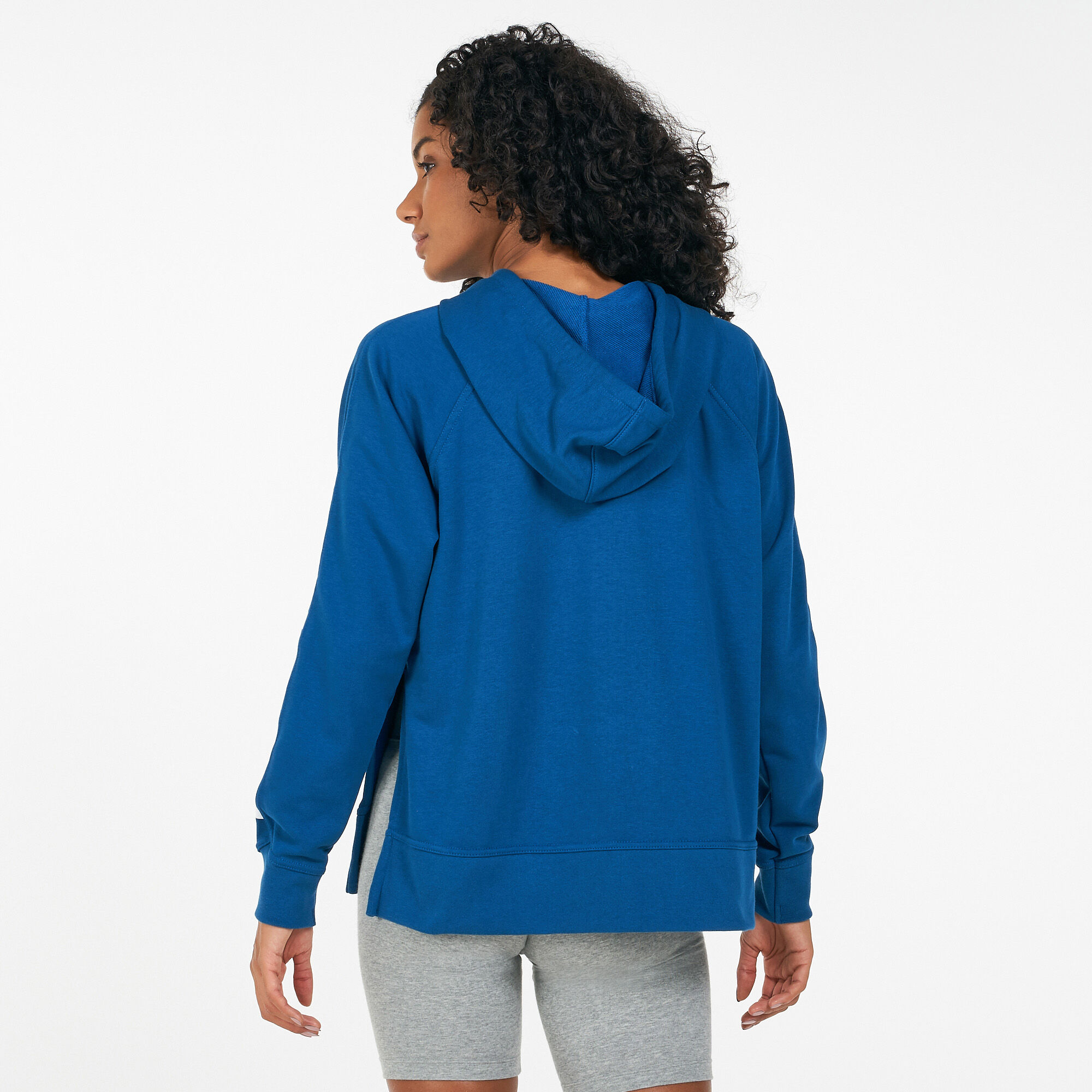 Blue nike dri fit hoodie online