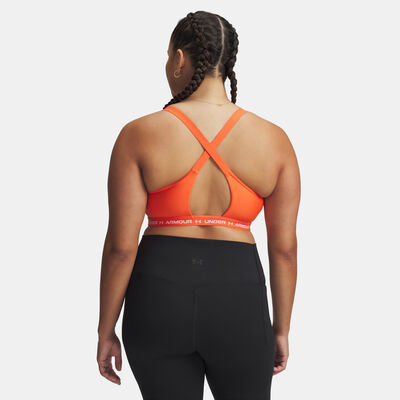 Under Armour Women's Crossback Low-Support Sports Bra Orange