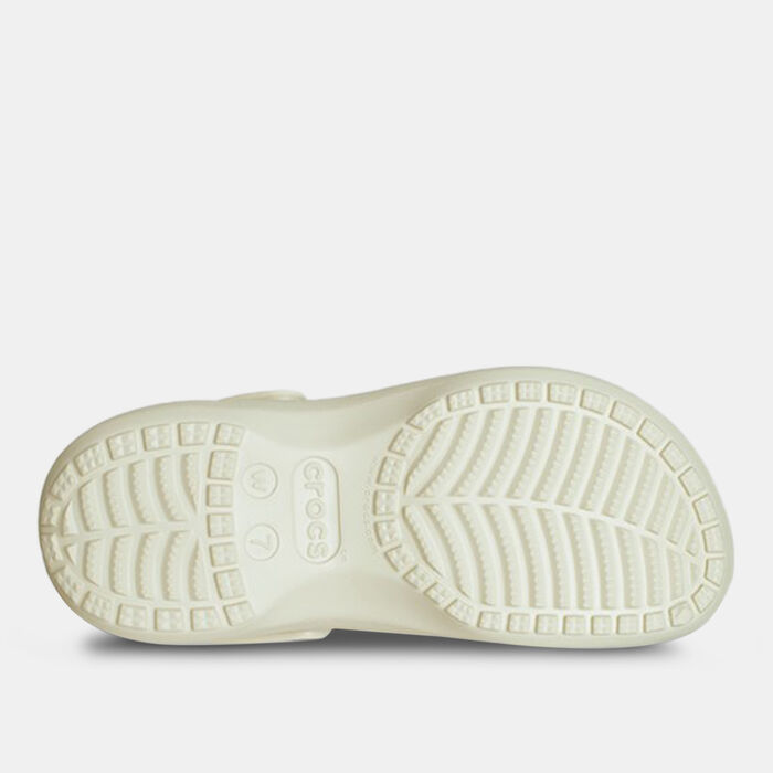 Crocs Women's Classic Platform Clogs Beige Crocs Women's Classic Platform Clogs Beige image number 4