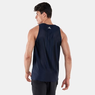 adidas Men's Train To Peak HIIT Tank Top Blue adidas Men's Train To Peak HIIT Tank Top Blue