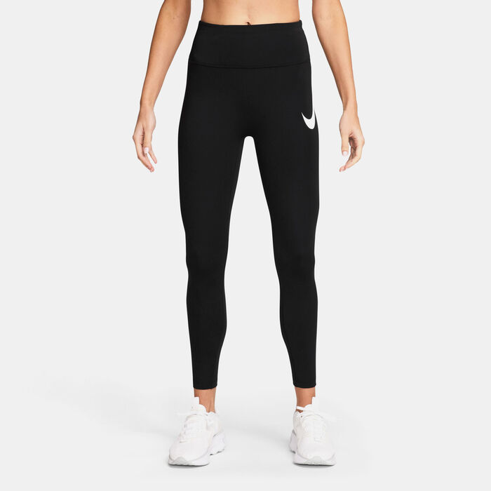 Nike Women's Tempo Swoosh 7/8 Running Leggings Black image number 0