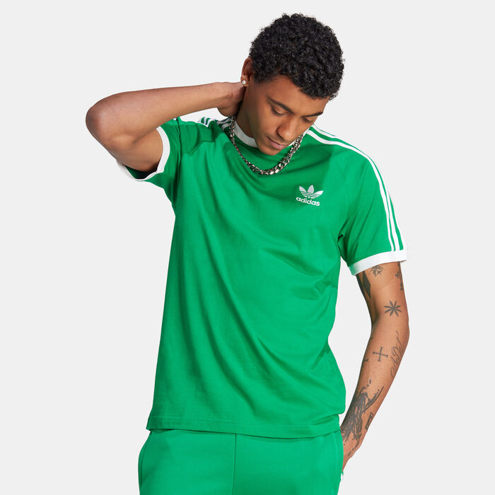 adidas Originals Men's Adicolor Classics 3-Stripes T-Shirt Green adidas Originals Men's Adicolor Classics 3-Stripes T-Shirt Green image number 0