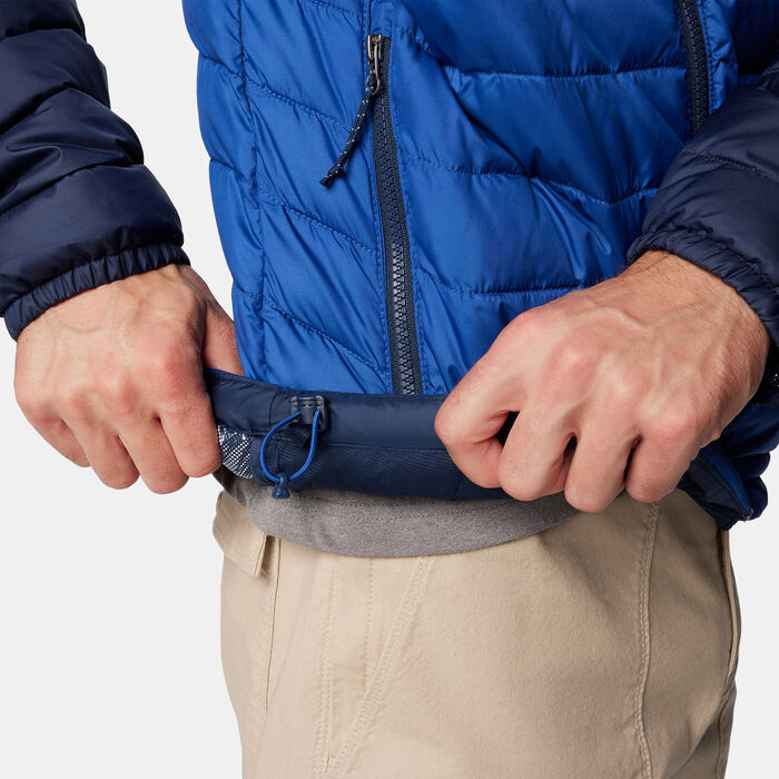 Columbia Men's Powder Lite II Full-Zip Hiking Hoodie Blue Columbia Men's Powder Lite II Full-Zip Hiking Hoodie Blue image number 3