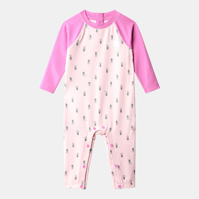 The North Face Kids' Amphibious Sun One-Piece Bodysuit Pink image number 0