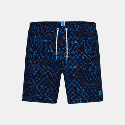 Arena Men's Printed Beach Shorts Blue