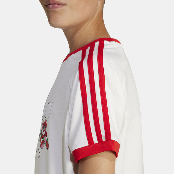 adidas Originals Kids' Trefoil T-Shirt White adidas Originals Kids' Trefoil T-Shirt White image number 4