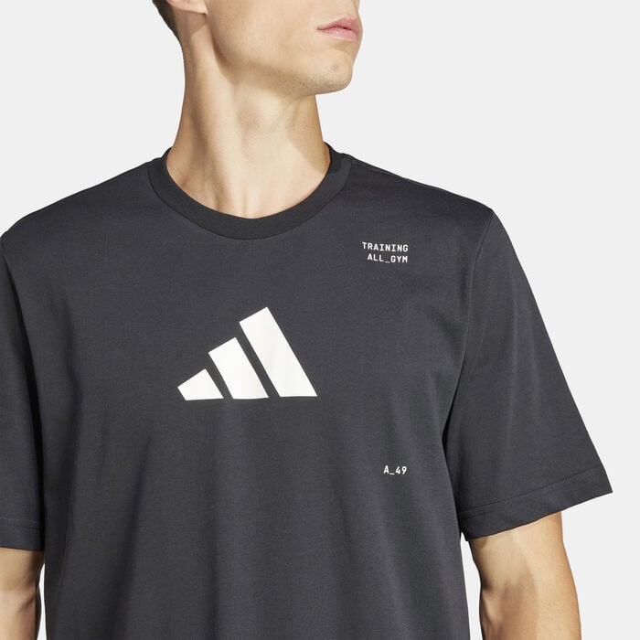 adidas Men's AEROREADY All-Gym Training T-Shirt Black adidas Men's AEROREADY All-Gym Training T-Shirt Black image number 3