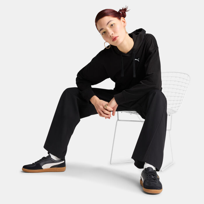 PUMA Women's ESS Elevated Comfort Hoodie Black image number 2