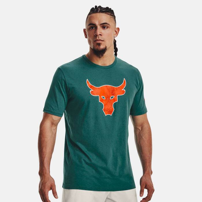 Under Armour Men's Project Rock Brahma Bull T-Shirt Green Under Armour Men's Project Rock Brahma Bull T-Shirt Green image number 0