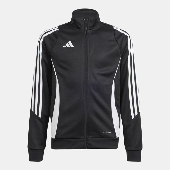 adidas Kids' Tiro 24 Training Football Jacket Black adidas Kids' Tiro 24 Training Football Jacket Black image number 0