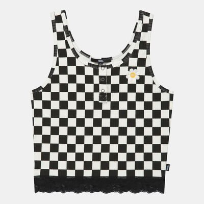 Vans Women's Oversized Floral Tank Top Black