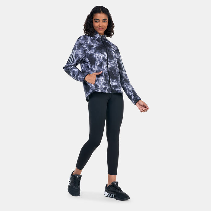 adidas Women’s Own The Run Allover Print Running Windbreaker Jacket Multi-Color adidas Women’s Own The Run Allover Print Running Windbreaker Jacket Multi-Color image number 2