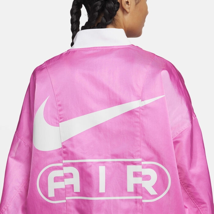 Nike Women's Air Oversized Bomber Jacket Pink Nike Women's Air Oversized Bomber Jacket Pink image number 7