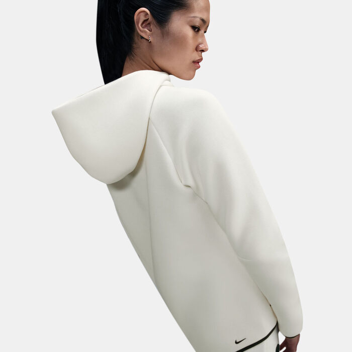 Nike Women's Sportswear Tech Fleece Windrunner Full-Zip Hoodie Ivory image number 3
