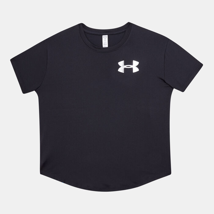 Buy Under Armour Kids' HeatGear Jagger Multi Print T-Shirt (Older Kids)  Black in KSA -SSS