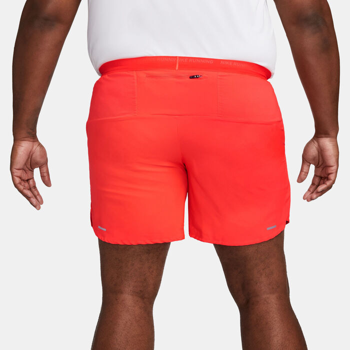Nike Men's Stride Dri-FIT Running Shorts Red Nike Men's Stride Dri-FIT Running Shorts Red image number 3