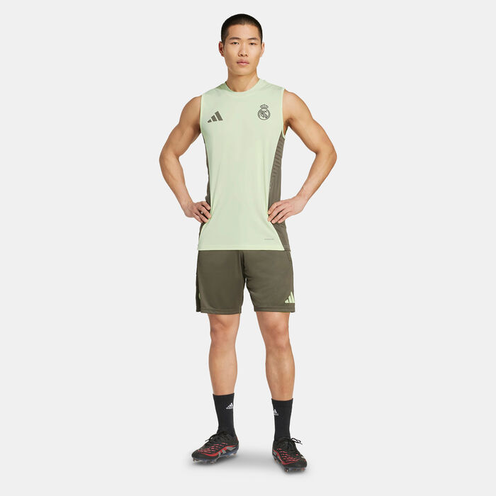 adidas Men's Real Madrid Tiro 25 Competition Training Football Top Green adidas Men's Real Madrid Tiro 25 Competition Training Football Top Green image number 2
