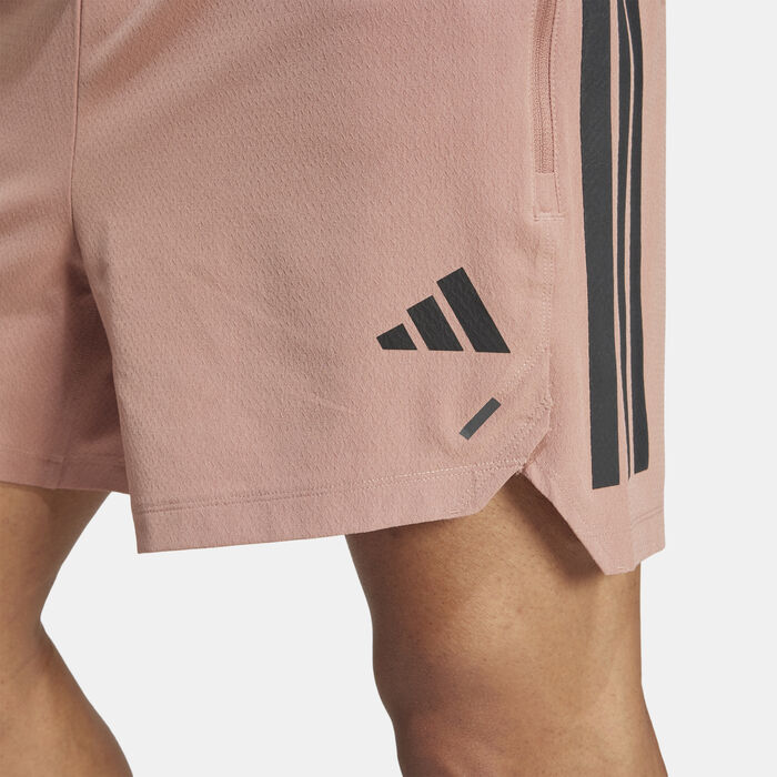 adidas Men's Power 3-Stripes Training Shorts Pink image number 3