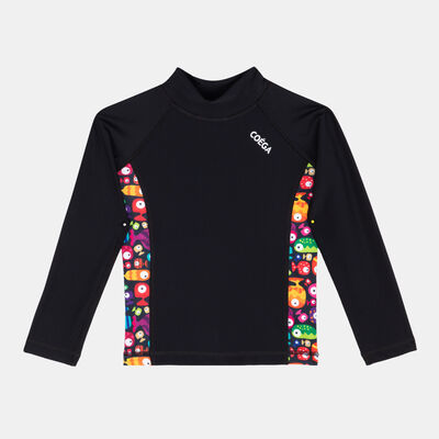 COEGA Kids' Long-Sleeve Swimming Rashguard Black
