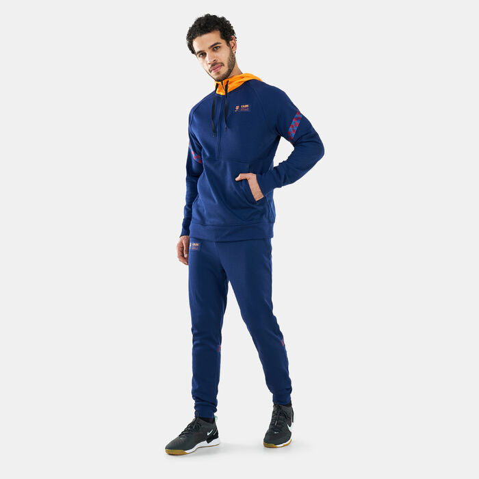 Nike Men's F.C. Barcelona Travel Fleece Hoodie Blue Nike Men's F.C. Barcelona Travel Fleece Hoodie Blue image number 2
