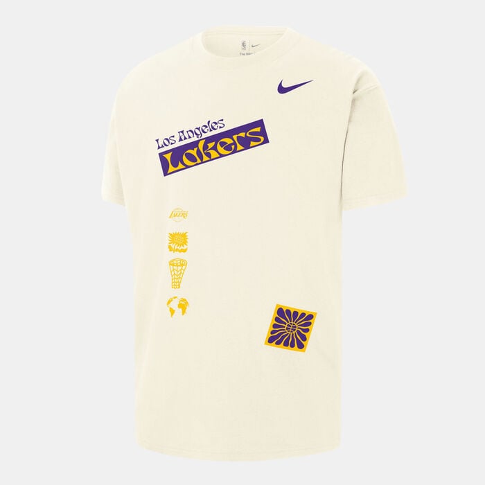 Nike Men's NBA Los Angeles Lakers Essential T-Shirt Ivory image number 0