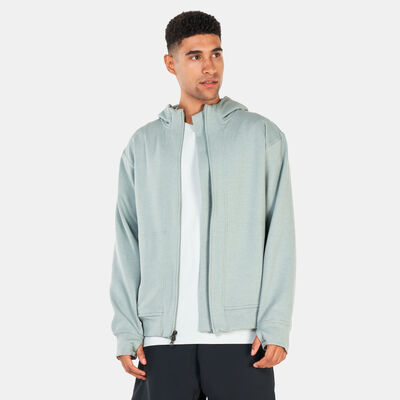 Nike Men's Yoga Dri-FIT Full-Zip Fleece Hoodie Green