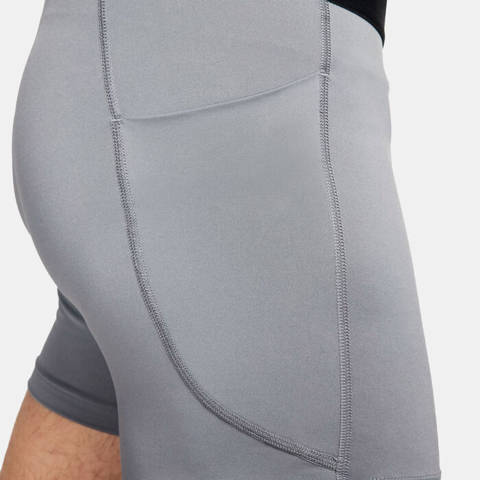 Nike Men's Pro Dri-FIT Brief Shorts Grey image number 3