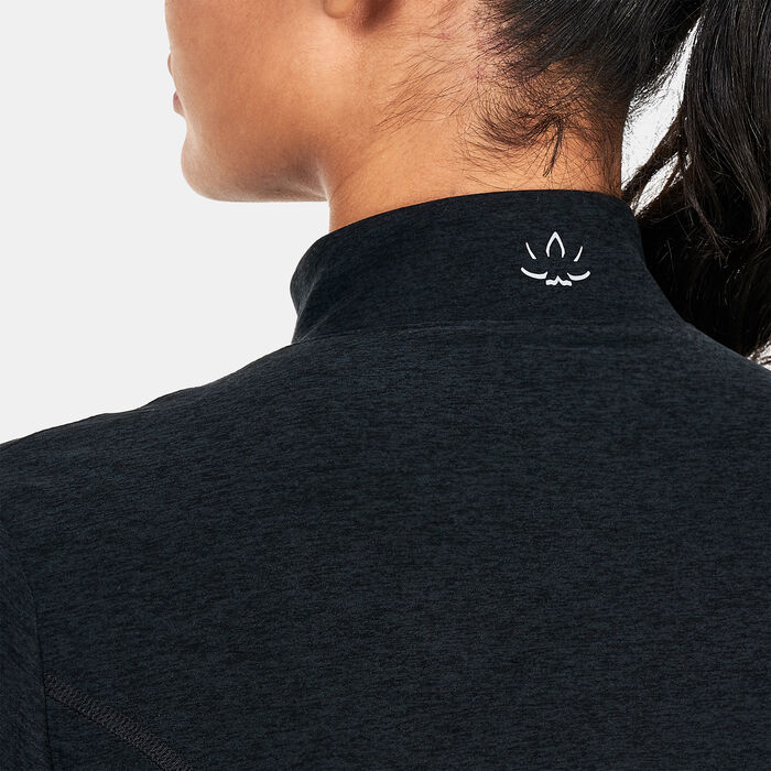 BEYOND YOGA Women's Spacedye On The Go Mock Neck Jacket Black BEYOND YOGA Women's Spacedye On The Go Mock Neck Jacket Black image number 3