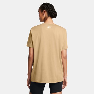 Under Armour Women's BF Logo T-Shirt Brown
