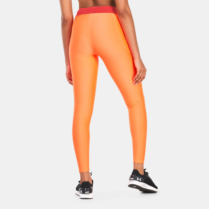 Under Armour Women's Armour Branded Leggings Orange Under Armour Women's Armour Branded Leggings Orange image number 1