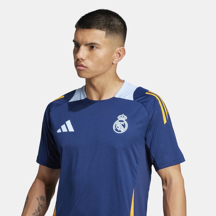 adidas Men's Real Madrid Tiro 24 Competition Football Training Top Blue adidas Men's Real Madrid Tiro 24 Competition Football Training Top Blue image number 4