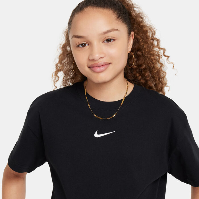 Nike Kids' Sportswear Essential T-Shirt (Older Kids) Black Nike Kids' Sportswear Essential T-Shirt (Older Kids) Black image number 3