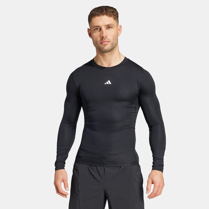 adidas Men's TECHFIT Training Compression Top Black adidas Men's TECHFIT Training Compression Top Black image number 0