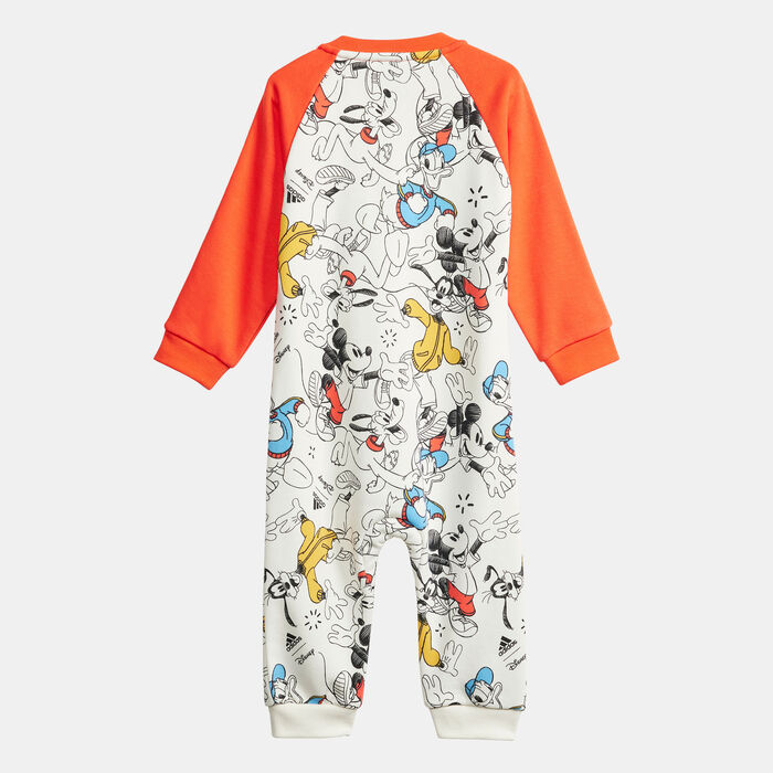 adidas Kids' x Disney Mickey Mouse Bodysuit (Babies and Toddlers) White adidas Kids' x Disney Mickey Mouse Bodysuit (Babies and Toddlers) White image number 1