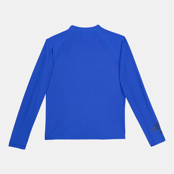 Speedo Kids' Long Sleeve Rashguard Black image number 1