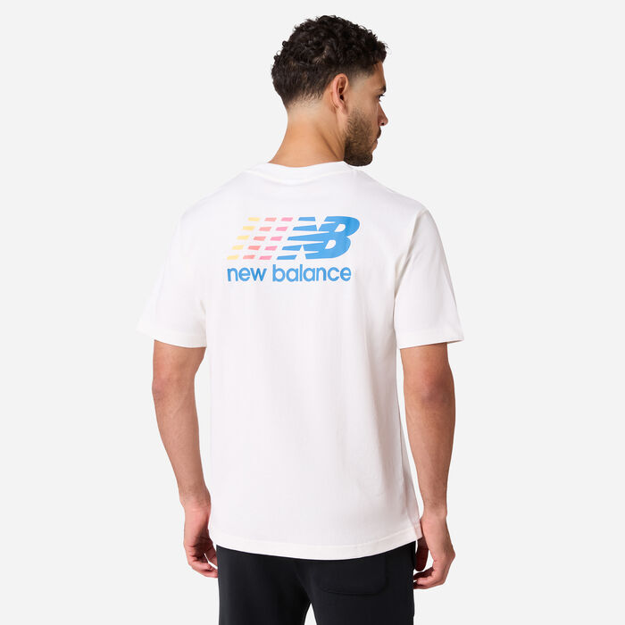 New Balance Men's Athletics Logo T-Shirt Beige New Balance Men's Athletics Logo T-Shirt Beige image number 1