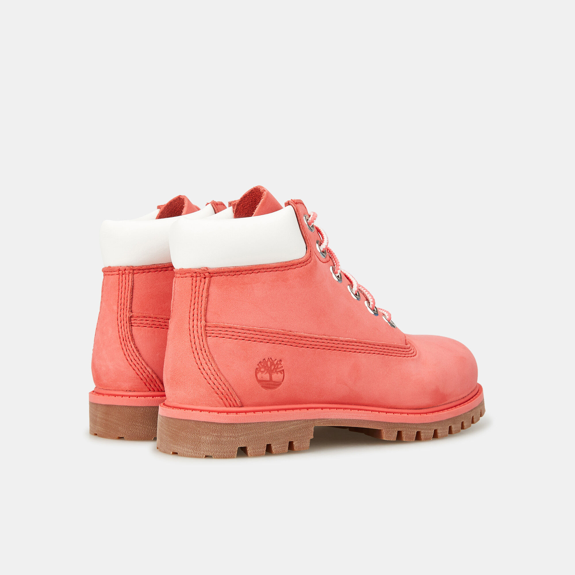 Kids red timberlands discount