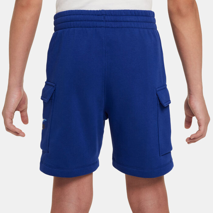 Nike Kids' Sportswear Fleece Shorts (Older Kids) Blue image number 3