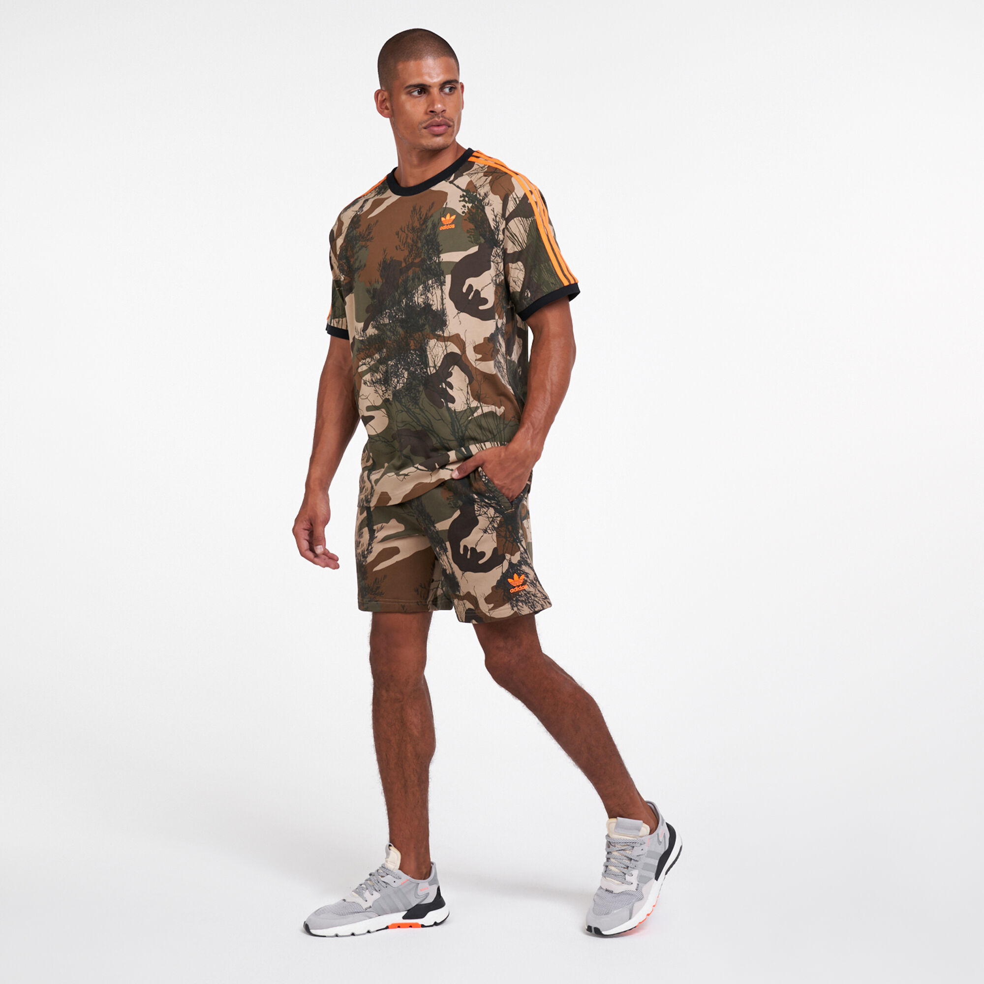 Adidas originals top camo shorts