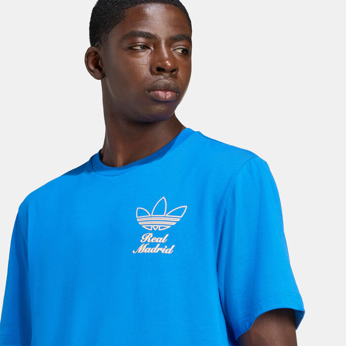 adidas Men's Real Madrid Icon Graphic T-Shirt Blue image number 4