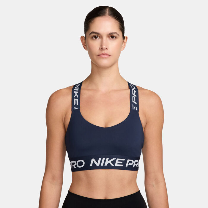 Nike Women's Pro Dri-FIT Light-Support Training Sports Bra Blue image number 0
