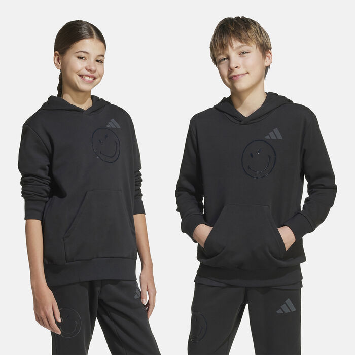 adidas Kids' adidas X SmileyWorld Hoodie Black image number 3