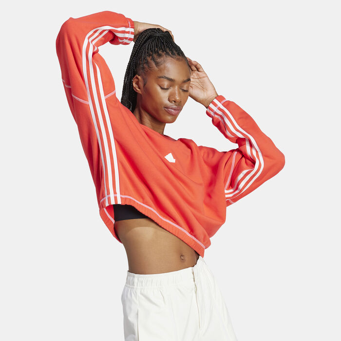 adidas Women's Dance Sweatshirt Red image number 2