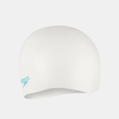Speedo Kids' Plain Moulded Swimming Cap White Speedo Kids' Plain Moulded Swimming Cap White