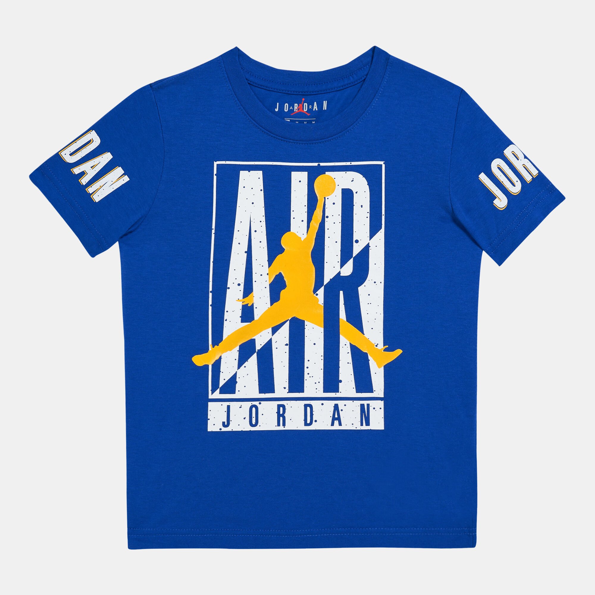 Yellow and blue jordan shirt outlet