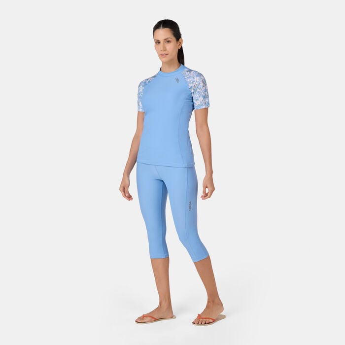 COEGA Women's Swimming Rashguard Blue COEGA Women's Swimming Rashguard Blue image number 2